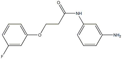 N-(3-aminophenyl)-3-(3-fluorophenoxy)propanamide,,结构式