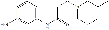 N-(3-aminophenyl)-3-(dipropylamino)propanamide 化学構造式