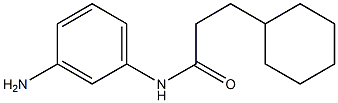 N-(3-aminophenyl)-3-cyclohexylpropanamide,,结构式
