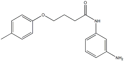 N-(3-aminophenyl)-4-(4-methylphenoxy)butanamide Structure