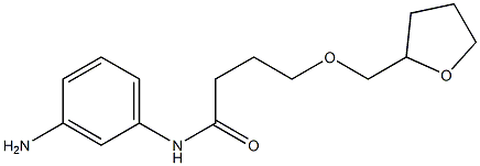 N-(3-aminophenyl)-4-(oxolan-2-ylmethoxy)butanamide Struktur