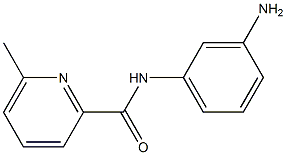 N-(3-aminophenyl)-6-methylpyridine-2-carboxamide,,结构式