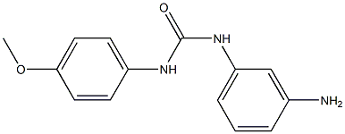 N-(3-aminophenyl)-N'-(4-methoxyphenyl)urea Struktur