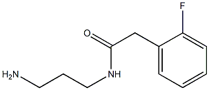 N-(3-aminopropyl)-2-(2-fluorophenyl)acetamide Structure