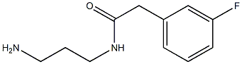 N-(3-aminopropyl)-2-(3-fluorophenyl)acetamide,,结构式