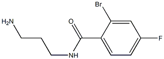 N-(3-aminopropyl)-2-bromo-4-fluorobenzamide Structure