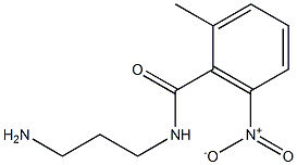 N-(3-aminopropyl)-2-methyl-6-nitrobenzamide 结构式