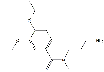 N-(3-aminopropyl)-3,4-diethoxy-N-methylbenzamide,,结构式
