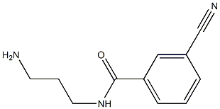 N-(3-aminopropyl)-3-cyanobenzamide,,结构式