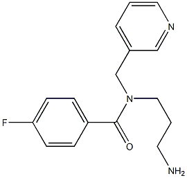 N-(3-aminopropyl)-4-fluoro-N-(pyridin-3-ylmethyl)benzamide Structure