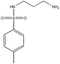 N-(3-aminopropyl)-4-methylbenzene-1-sulfonamide 结构式