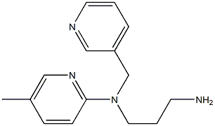 N-(3-aminopropyl)-5-methyl-N-(pyridin-3-ylmethyl)pyridin-2-amine Structure