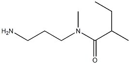 N-(3-aminopropyl)-N,2-dimethylbutanamide 化学構造式