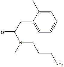 N-(3-aminopropyl)-N-methyl-2-(2-methylphenyl)acetamide Structure