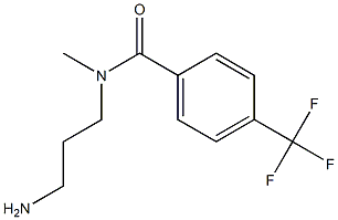 N-(3-aminopropyl)-N-methyl-4-(trifluoromethyl)benzamide,,结构式