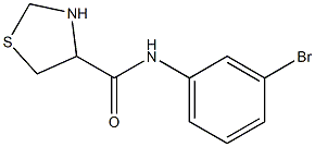 N-(3-bromophenyl)-1,3-thiazolidine-4-carboxamide Struktur