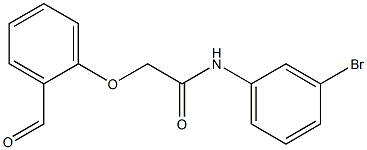 N-(3-bromophenyl)-2-(2-formylphenoxy)acetamide 结构式