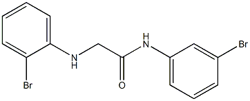 N-(3-bromophenyl)-2-[(2-bromophenyl)amino]acetamide,,结构式