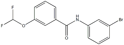 N-(3-bromophenyl)-3-(difluoromethoxy)benzamide Struktur