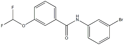 N-(3-bromophenyl)-3-(difluoromethoxy)benzamide Structure