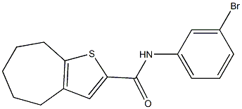 N-(3-bromophenyl)-4H,5H,6H,7H,8H-cyclohepta[b]thiophene-2-carboxamide