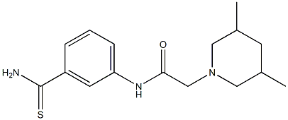 N-(3-carbamothioylphenyl)-2-(3,5-dimethylpiperidin-1-yl)acetamide