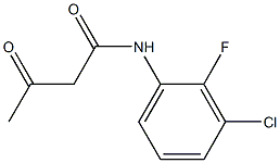 N-(3-chloro-2-fluorophenyl)-3-oxobutanamide Structure