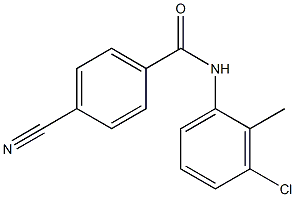 N-(3-chloro-2-methylphenyl)-4-cyanobenzamide Structure