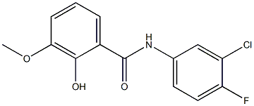  N-(3-chloro-4-fluorophenyl)-2-hydroxy-3-methoxybenzamide