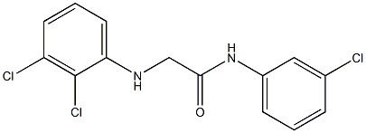 N-(3-chlorophenyl)-2-[(2,3-dichlorophenyl)amino]acetamide 结构式