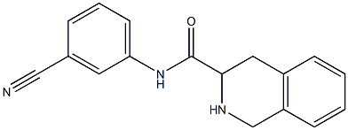 N-(3-cyanophenyl)-1,2,3,4-tetrahydroisoquinoline-3-carboxamide Structure