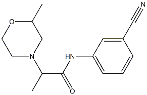 N-(3-cyanophenyl)-2-(2-methylmorpholin-4-yl)propanamide