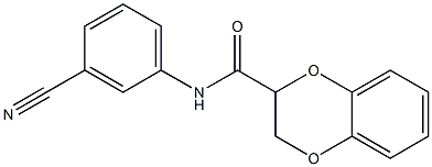 N-(3-cyanophenyl)-2,3-dihydro-1,4-benzodioxine-2-carboxamide|