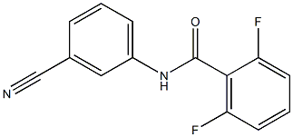N-(3-cyanophenyl)-2,6-difluorobenzamide Struktur