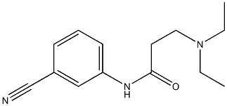 N-(3-cyanophenyl)-3-(diethylamino)propanamide Struktur