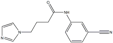 N-(3-cyanophenyl)-4-(1H-imidazol-1-yl)butanamide Structure