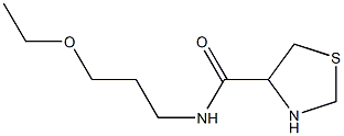 N-(3-ethoxypropyl)-1,3-thiazolidine-4-carboxamide 化学構造式
