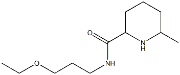 N-(3-ethoxypropyl)-6-methylpiperidine-2-carboxamide Structure