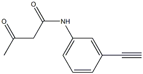 N-(3-ethynylphenyl)-3-oxobutanamide Struktur