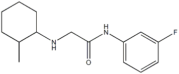 N-(3-fluorophenyl)-2-[(2-methylcyclohexyl)amino]acetamide Structure