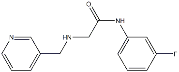 N-(3-fluorophenyl)-2-[(pyridin-3-ylmethyl)amino]acetamide|