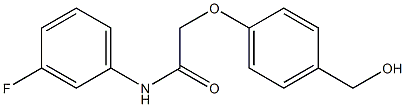 N-(3-fluorophenyl)-2-[4-(hydroxymethyl)phenoxy]acetamide Structure