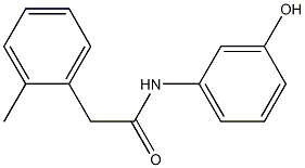 N-(3-hydroxyphenyl)-2-(2-methylphenyl)acetamide Structure