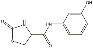 N-(3-hydroxyphenyl)-2-oxo-1,3-thiazolidine-4-carboxamide Structure