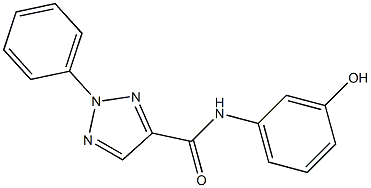 N-(3-hydroxyphenyl)-2-phenyl-2H-1,2,3-triazole-4-carboxamide Structure