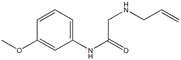 N-(3-methoxyphenyl)-2-(prop-2-en-1-ylamino)acetamide 结构式