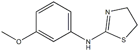 N-(3-methoxyphenyl)-4,5-dihydro-1,3-thiazol-2-amine,,结构式