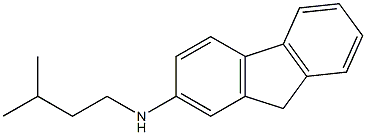 N-(3-methylbutyl)-9H-fluoren-2-amine 化学構造式