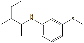 N-(3-methylpentan-2-yl)-3-(methylsulfanyl)aniline Structure