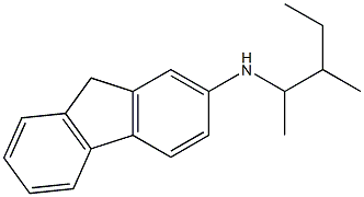 N-(3-methylpentan-2-yl)-9H-fluoren-2-amine,,结构式